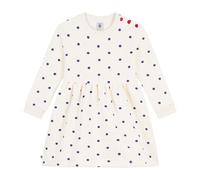 Petit Bateau Robe enfant manches longue en coton imprimée pois