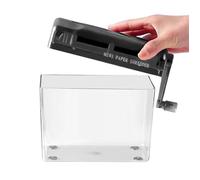 Petit Broyeur de Papier de Bureau, Déchiqueteuse pour Documents, Cartes de Crédit et Reçus QIEDOVIEY