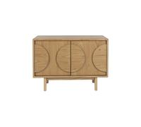 GROOVE - Buffet chêne avec 2 portes L82 Marron
