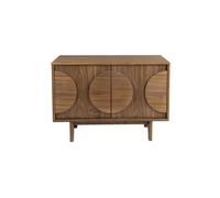 GROOVE - Buffet Noyer avec 2 portes L82 Marron