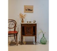 Petit buffet en bois et marbre n°1509