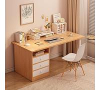 Petit Bureau avec Rangement,Bureau Ordinateur Compact avec 3 Tiroirs,Table Écriture Gain de Place pour Chambre,Bureau PC Minimaliste pour Étudiant,Adulte,Maison et Télétravail A,100CM