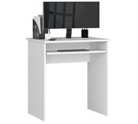 Petit bureau d'ordinateur AKORD STAR Blanc 68 cm couleur Blanc 1 étagère 68x51x74 cm