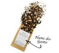 Petit cadeau invité : graines de fleurs, avec carte de remerciement, lot de 30, mélange pour prairies mellifères, emballage en papier kraft