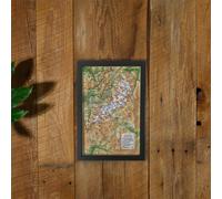Petit cadre en bois pour carte en relief (19,5 x 29,5 cm) | 3D Map - noir