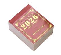 Petit calendrier de bureau 2026 - Organiseur de 365 jours avec feuilles détachables - Mini planificateur 2026 - Pour maison, bureau, école, étudiant, enseignant, Noël
