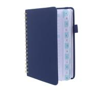 Petit Carnet à Mots de Passe Alphabétique, Spirale, Indexé | Répertoire Mot de Passe, Couverture Souple en PU et Papier, Rangement Discret pour Identifiants Scolaires ou Professionnels