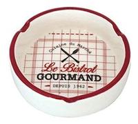 Petit cendrier en céramique Le bistrot gourmand BLANC G