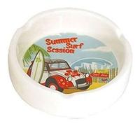 Petit cendrier Voiture Rouge en céramique BLANC G