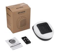 Petit Chauffage | Chauffage Céramique Rapide Ventilateur Électrique - Avec Minuterie Télécommande Ventilateur de Bureau | pour Maison Tente Voiture Camping-Car pour