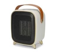 NEDIS Petit Chauffage d'appoint Céramique 900/1200W Thermostat Minuterie 12h écran LED Tactile Bureau Chambre Van Camping-Car