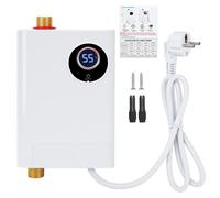 Petit chauffe-eau instantané, 3800 W, 220 V, avec écran LCD, à installer sous l'évier