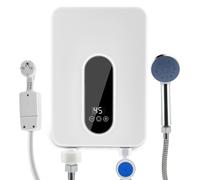 Petit chauffe-eau instantané, 5500 W, 220 V, avec indicateur de température de 30 à 55 °C