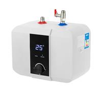 Petit chauffe-eau résistant à la pression - 6 l - 1500 W - Mini chauffe-eau instantané - Chauffe-eau électrique - Réservoir de stockage de 0 à 65 °C - Température réglable - Petit chauffe-eau pour