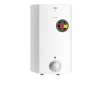 Petit chauffe-eau sans pression AEG Hoz 5 Comfort, choix de température env. 35-85 °C, position d'économie d'énergie, chauffe-eau sur table, prêt à être branché, 5 l, 222154