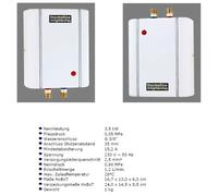 Chauffe-eau instantané Mini Thermoflow Elex 3,5 kW