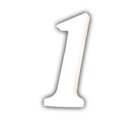 Petit chiffre 1 12cm - Blanc