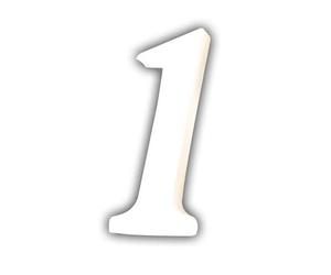 Petit chiffre 1 12cm - Blanc