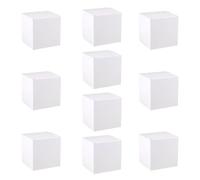 Petit Coffret Blanc en Carton 10 Pièces Papier pour Cupcakes | Finition Blanche Naturelle, Format Compact et Léger, Lot de 10, Usage Fête et Présents