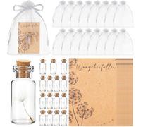 Petit coffret cadeau comprenant une pomme de douche et un sac en organza - 16 pièces