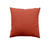 Petit Coussin déhoussable Panama - 40 x 40 cm - Orange Terre Cuite