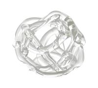 Petit de Composition Florale en Boule de Verre torsadée Transparente pour des décorations intérieures élégantes et Un créatif Petit de Fleur en Verre