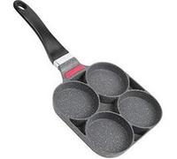 Petit déjeuner pancake cooking pan aluminium poêle moule pour hamburger aux oeufs avec poignée cuisine utilisation(open-fire type) G