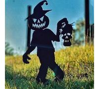 Petit Diable Jardin Pile Silhouette Halloween Décoration De Jardin Ornement-Style 1