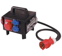 Petit distributeur en caoutchouc plein CEE-32 A,5 pôles 1xCEE 32 A,2xCEE 16 A,3x230V