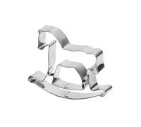 Petit emporte-pièce - Moule en acier inoxydable en forme de cheval, outil de cuisson antiadhésif, emporte-pièce en forme d'animal | Accessoire de décoration réutilisable pour le printemps, le Nouvel