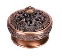 Petit Encensoir Brûle Encens Lotus Bouddha Porte-encens Bronze Vintage Brûleur d'encens Charbon Poêle Luxe Support Encens Métal