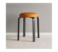 Petit Escabeau Banc de Tabouret Salle à Manger Simple et Moderne, Rond Salon Maison, Restaurant, Bas empilable(B)