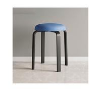 Petit Escabeau Banc de Tabouret Salle à Manger Simple et Moderne, Rond Salon Maison, Restaurant, Bas empilable(A)