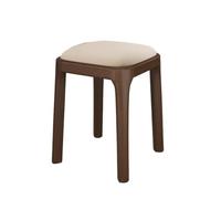 Petit Escabeau Tabouret en Bois Massif empilable for la Maison, Banc Souple for Salon, Tabouret Bas, Petit carré Simple, de Salle à Manger Veille(White)