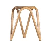 Petit Escabeau Tabouret Nordique créatif en Bois Massif, Tabouret Rond empilable Moderne for la Maison, Bas for Salon, Table à Manger, Original(Wood Color)
