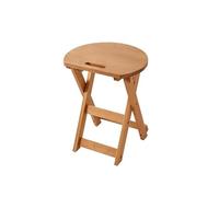 Petit Escabeau Tabouret Rond en Bois for la Maison, Tabouret Pliant, Haut, de Salle à Manger, Loisirs for Balcon Chambre Coucher(A,S)