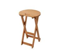 Petit Escabeau Tabouret Rond en Bois for la Maison, Tabouret Pliant, Haut, de Salle à Manger, Loisirs for Balcon Chambre Coucher(A,M)