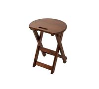 Petit Escabeau Tabouret Rond en Bois for la Maison, Tabouret Pliant, Haut, de Salle à Manger, Loisirs for Balcon Chambre Coucher(B,S)