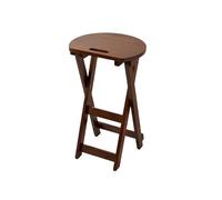 Petit Escabeau Tabouret Rond en Bois for la Maison, Tabouret Pliant, Haut, de Salle à Manger, Loisirs for Balcon Chambre Coucher(B,M)