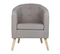 Petit Fauteuil Crapaud, Chauffeuse avec Accoudoirs, Fauteuils de Salon 1 Personne, Petit Canapé Rembourrée Épaisse,Fauteuil Scandinave de Salon avec Accoudoirs et Dossier (Modèle A, gris anthracite)