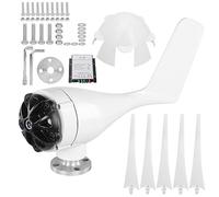 Petit générateur éolien 800 W, 5 pales, kit de turbines pour chargement domestique marin avec pales en fibre de nylon et alternateur à rotor à aimant permanent pour bateaux, (48V)