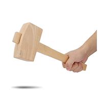 Petit/grand maillet en bois naturel, outil de travail du bois de marteau de maillet en bois de marteau de menuisier professionnel pour Pose et Montage de meubles en bois (L)
