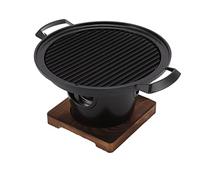Petit gril de table, gril à charbon portable, empêche le collage, gril à charbon sans fumée pour intérieur, barbecue à la maison