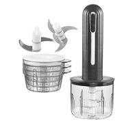Petit hélicoptère électrique : purée d'ail électrique sans fil, presse-ail domestique, petit tire-ail, robot alimentaire pour bébé, presse-ail avec 3 tasses d'oignon