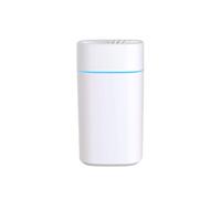 Petit humidificateur en plastique silencieux for la maison, aromathérapie, 2 Modes de brume, alimenté par USB, parfait for la chambre à coucher, le bureau et la voiture(Wit)