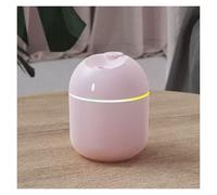 Petit humidificateur en plastique silencieux, humidificateur personnel de bureau coloré, 2 Modes de brume, alimenté par USB, for voyage, bureau et maison(Pale Red)