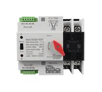 Petit Inverseur de Source Automatique ATS 125 A 2P Double Alimentation, Montage sur Rail DIN, Prise UE Résistante