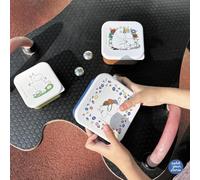 PETIT JOUR - Set De 3 Lunch Box Repas Ou Goûter Pour Enfant - Petite, Moyenne, Grande - S'emboitent Entre Elles - Polypropylène - MOOMIN