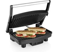 Petit kit de grill à panini pour 2 toasts, avec plaque de cuisson rabattable et revêtement antiadhésif