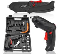 Petit kit de tournevis sans fil 42 V avec port USB et LED, 47 pièces, coffret à outils
